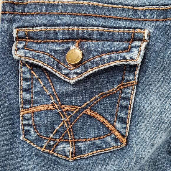 KUT from the Kloth So Low Kate Low-Rise Skinny Blue Jeans Women's Size 10 - Picture 5 of 12